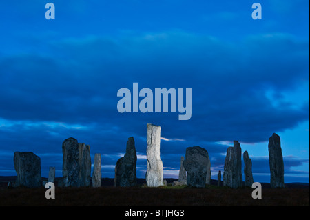 Callanish standing stones, Isle Of Lewis, Hébrides extérieures, en Écosse Banque D'Images