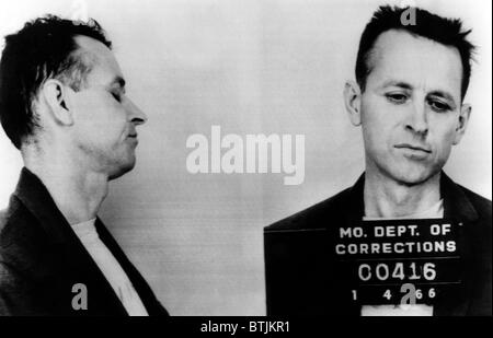 James Earl Ray (1928-1998), futur assassin de Dr. Martin Luther King Jr., arrêté pour vol à main armée et de vol d'automobile, 4 Janvier Banque D'Images