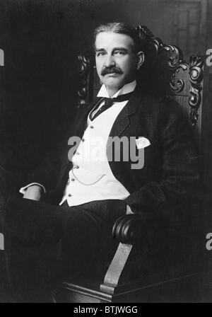 Lyman Frank Baum (1856-1919) a écrit le classique pour enfants, 'l'Wonderful Wizard of Oz,' 1900. 1908 portrait par Dana Hall. Banque D'Images