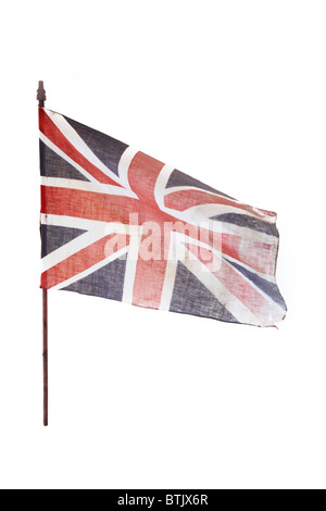 Vintage Union Jack drapeau national, Royaume-Uni, UK Banque D'Images