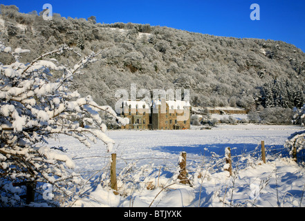 UK Ecosse Perthshire Tayside Menzies Weem Château près de Aberfeldy en hiver Banque D'Images