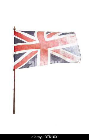 Vintage Union Jack drapeau national, Royaume-Uni, UK Banque D'Images