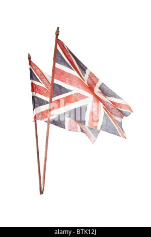 Vintage Union Jack drapeau national, Royaume-Uni, UK Banque D'Images