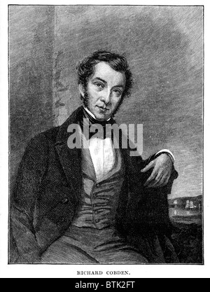 Richard Cobden (1804 à 1865) était un fabricant britannique et homme d'État libéral et radical Banque D'Images