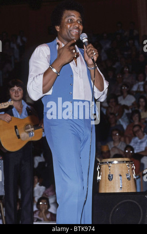 Charley Pride, 1979, Millrun Playhouse Theatre, à la ronde, Niles, Illinois. Banque D'Images