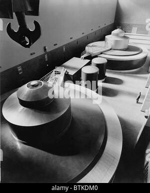 Pickwick Dam's premier turbines ont été la plus grande dans le pays lorsqu'il est installé à la fin des années 30. Pickwick a été parmi les premiers barrages TVA, commencé en 1934. Banque D'Images