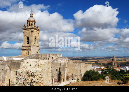 L'église Santa Maria la Mayor, Medina Sidonia, Province de Cadix, Andalousie, Espagne, Europe de l'Ouest. Banque D'Images