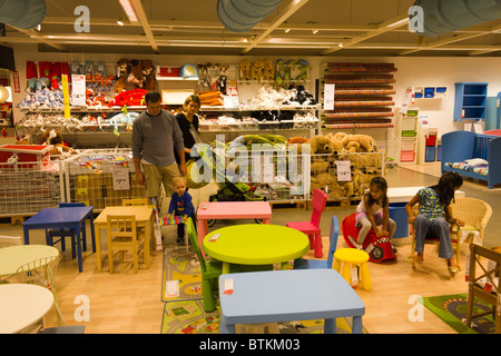Mobilier pour enfants, meubles IKEA magasin-entrepôt, Plymouth Meeting, New York, USA Banque D'Images