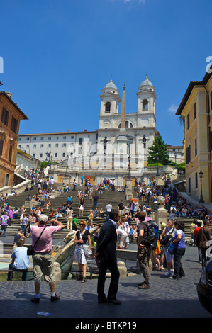 Place d'escalier de la Trinità dei Monti à Rome Banque D'Images