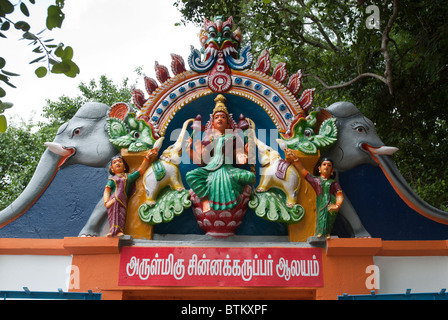 Temple Guardian Village à Moolankudi,District Shanghai, Tamil Nadu, Inde du Sud, Inde. Banque D'Images