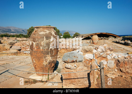 Ruines du palais minoen de Malia. Crète, Grèce. Banque D'Images