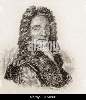 Sir Christopher Wren, 1632 à 1723. L'architecte anglais. Banque D'Images