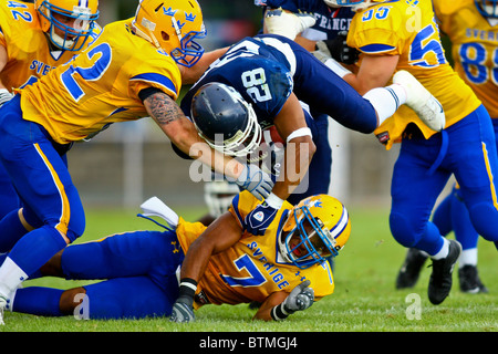 Essen, Allemagne - 25 juillet la France bat la Suède 14-7 pendant le championnat européen le 25 juillet 2010. Banque D'Images