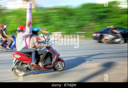 Lady Bikers vietnamiens Banque D'Images