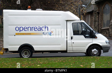 BT Openreach Van Banque D'Images