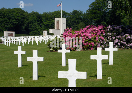 Cimetière militaire américain Luxemburg-Hamm Banque D'Images