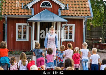 Les contes d'Astrid Lindgren est présentée dans le Parc Astrid Lindgrens World in Vimmerby Suède Banque D'Images