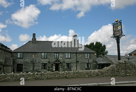 Jamaica Inn pub, Bolventor, Bodmin Moor, Cornwall, Angleterre, Royaume-Uni, le paramètre pour le roman de Daphne du Maurier du même nom Banque D'Images