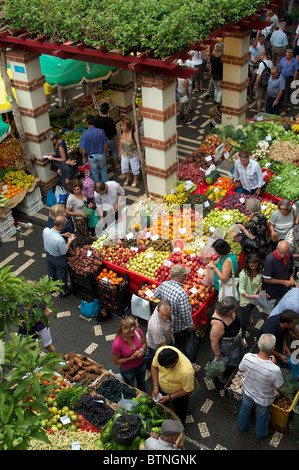 Mercado DOS Lavradores marché de fruits et légumes de Funchal Madeira Portugal Banque D'Images