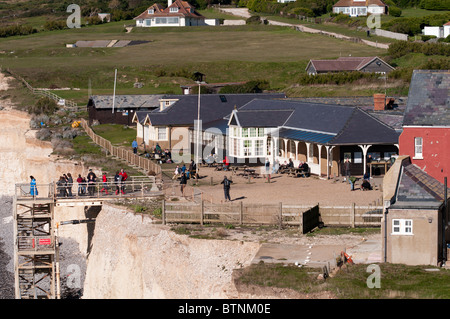 Urrugne, East Sussex, Angleterre, 24 octobre 2010 - vue d'Urrugne sur la côte du Sussex de l'Est. Usage éditorial uniquement. Banque D'Images