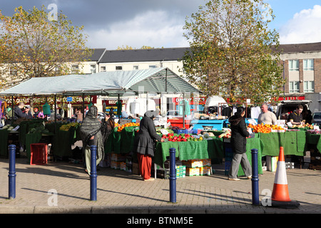 Marché Sneinton, Sneinton, Nottingham, Angleterre, Royaume-Uni Banque D'Images