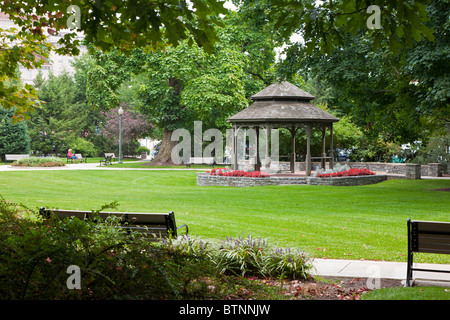 Hershey, PA - Sept 2009 - Gazebo dans une ville calme park dans le centre-ville de Hershey en Pennsylvanie Banque D'Images