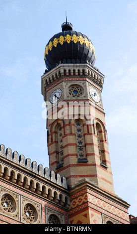 La Grande Synagogue de la rue Dohány, Budapest, est le plus important en Europe. Il a été construit en style néo-mauresque, 1854-1859. Banque D'Images