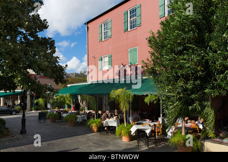 Restaurant dans le marché français District, quartier français, la Nouvelle Orléans, Louisiane, USA Banque D'Images