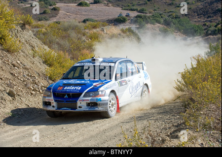 Rallye de Chypre 2010 : Étape 2 (1) près de Lageia Kalavassos. 5 novembre 2010 Banque D'Images