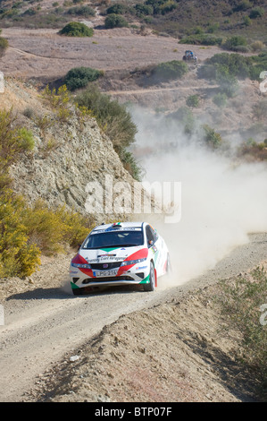 Rallye de Chypre 2010 : Étape 2 (1) près de Lageia Kalavassos. 5 novembre 2010 Banque D'Images