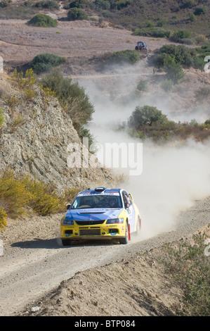 Rallye de Chypre 2010 : Étape 2 (1) près de Lageia Kalavassos. 5 novembre 2010 Banque D'Images