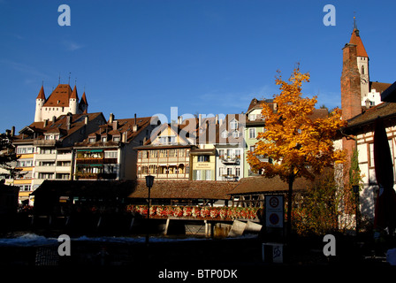Ville de Thoune, Rhône-Alpes, Suisse Banque D'Images