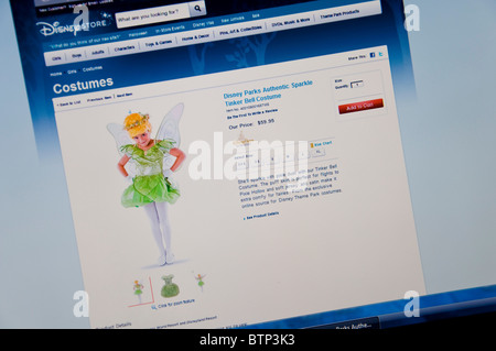 Halloween Disney Store site web en ligne Banque D'Images