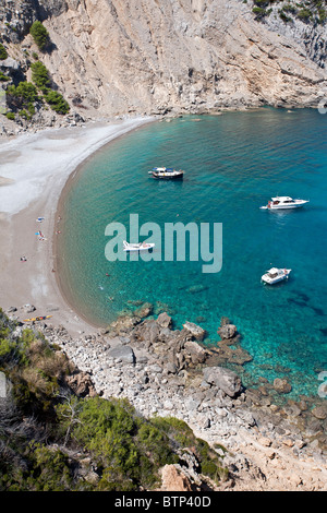 Es Coll Baix beach. Alcudia. L'île de Majorque. Espagne Banque D'Images