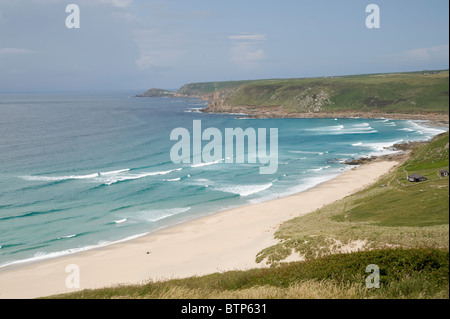 L'Anse de Sennen, Cornwall, UK. Banque D'Images