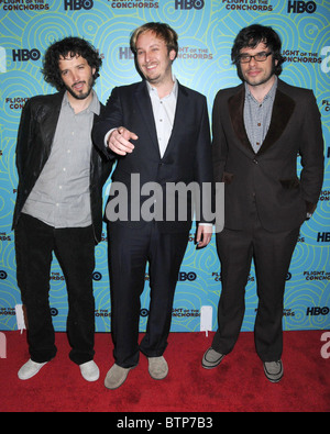 Deuxième saison Première de HBO'S FLIGHT OF THE CONCHORDS Banque D'Images