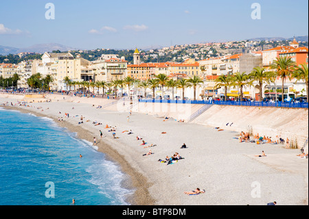 Promenade d'Anglais, Nice, Côte d'Azur, France Banque D'Images