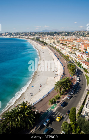 Promenade d'Anglais, Nice, Côte d'Azur, France Banque D'Images