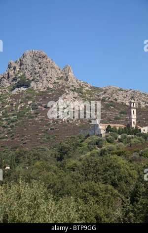 Le Couvent de Corbara Corse Banque D'Images