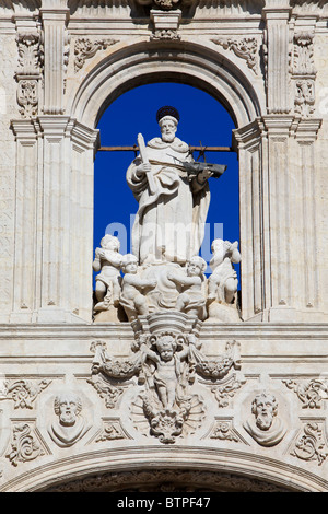 Portail Churrigueresque du Palais de San Telmo à Séville, Espagne Banque D'Images