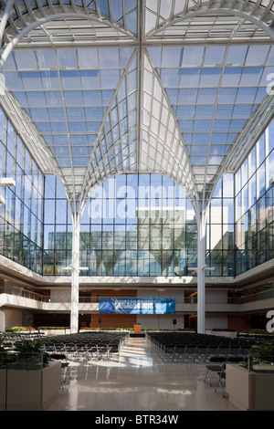 Stand de l'Université de Chicago Graduate School of Business, New York, USA Banque D'Images