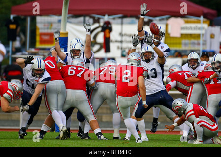 Essen, Allemagne - Autriche 27 juillet contre la Finlande 30-7 pendant le championnat européen le 27 juillet 2010. Banque D'Images