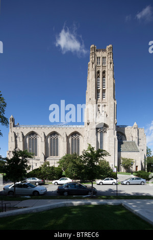 Chapelle Rockefeller, Université de Chicago, Illinois, États-Unis Banque D'Images