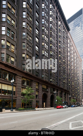 Le bâtiment Monadnock, 53 West Jackson Boulevard, Chicago, Illinois, États-Unis Banque D'Images