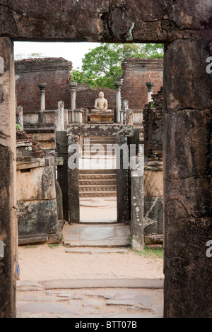 Vatadage de Hatadage, Polonnaruwa, Sri Lanka Banque D'Images