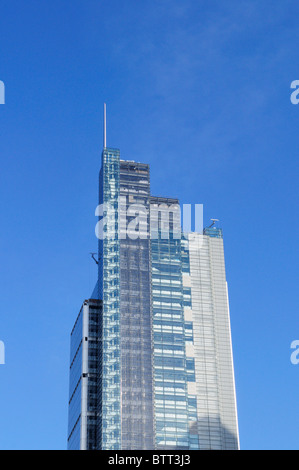 Détail de l'Heron Tower, 110 Bishopsgate, Londres, Angleterre, Royaume-Uni Banque D'Images