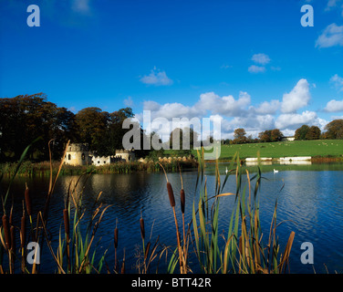 Larchill Arcadian Garden, Co Kildare, Irlande, lac Follies Banque D'Images