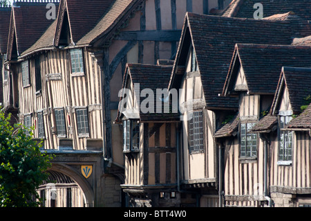 Image de l'hôpital de Lord Leycester Warwick une cité médiévale ville du comté de Warwickshire, en Angleterre. Banque D'Images