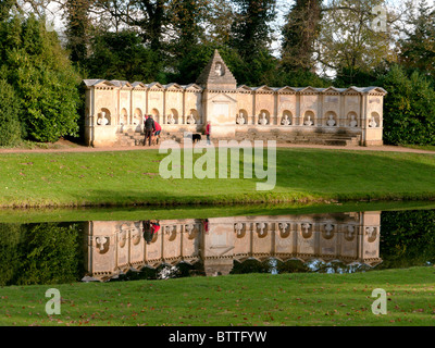 Temple de la dignitaires dans Stowe paysage de jardins, Buckingham, Bucks, Royaume-Uni Banque D'Images