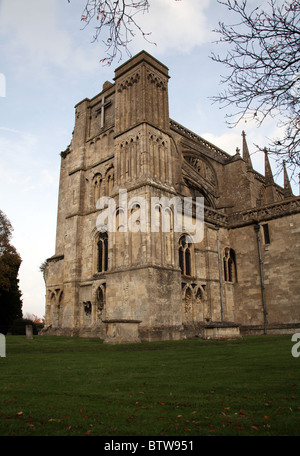 La Tour Ouest, l'abbaye de Malmesbury, Wiltshire Banque D'Images